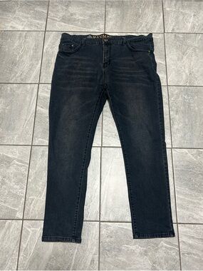 Ravmen Jeanswear Men's Dark Navy Blue Faded Jeans Size 40 Y2K Straight Leg